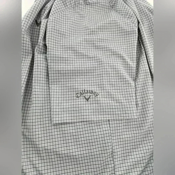 Callaway Golf Bluish Plaid Golf SHORT SLEEVE POLO SHIRT Medium Opti-Dri - Picture 5 of 9